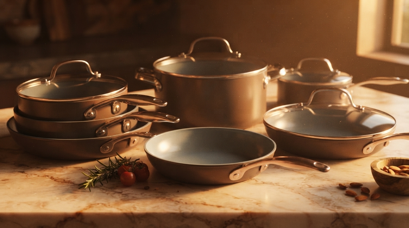 Editorial illustration for Choosing a Budget Nonstick Cookware Set Under $100